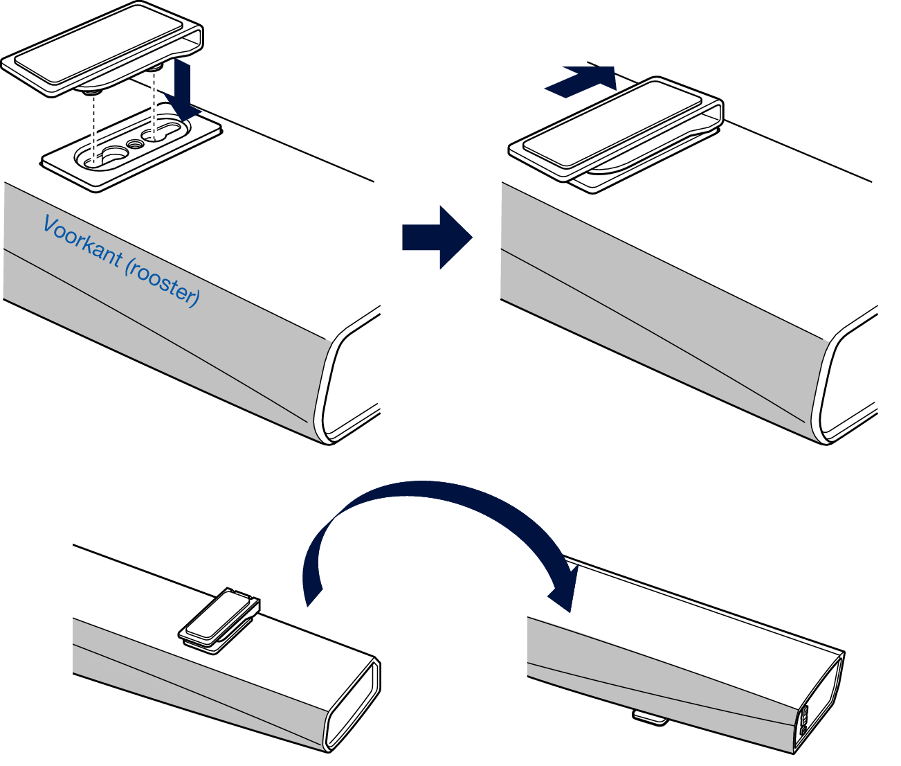 Install feet DHTS716H